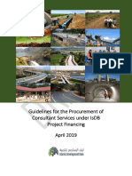 IsDB Procurement Guidelines Consultans - April 2019