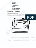 Kenmore 385.11703 Sewing Machine Instruction Manual