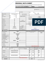 CS Form No. 212 Personal Data Sheet Revised