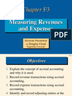 Chapter F3: Measuring Revenues and Expenses