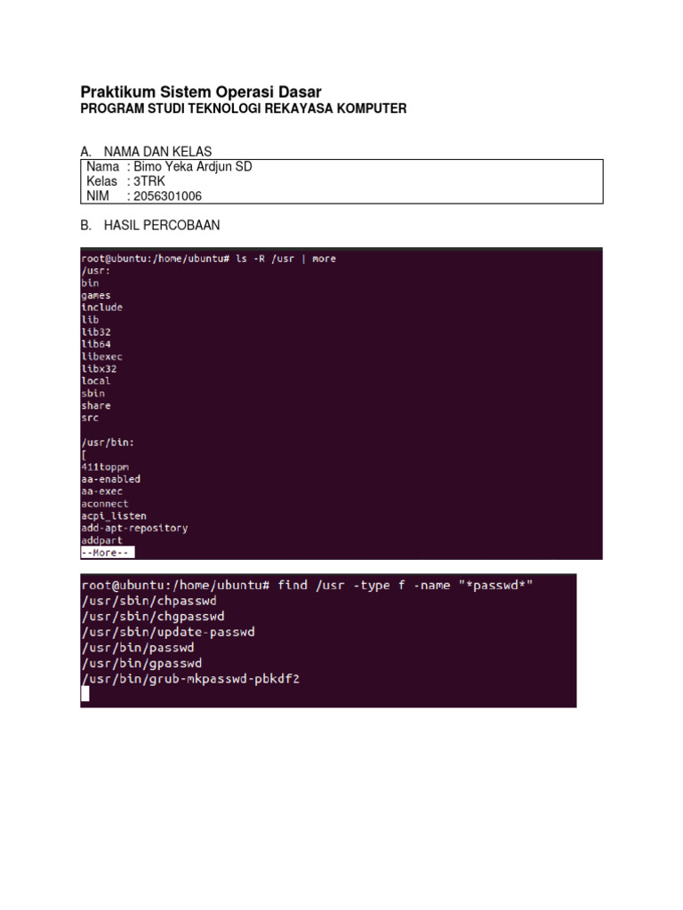 Praktikum Sistem Operasi Dasar Pdf