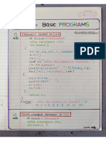 C++ Basic Programs