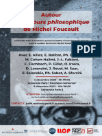 Colloque Foucault / Le discours philosophique (Univ. Paris 1 et Paris 8, 2023)
