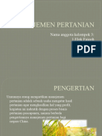 Manajemen Pertanian