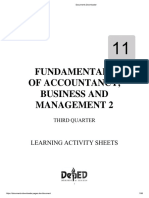 Fundamentals of Accountancy, Business and Management 2: Learning Activity Sheets