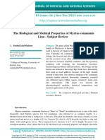 The Biological and Medical Properties of Myrtus Communis Linn - Subject Review