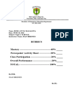 Rubrics Format 1