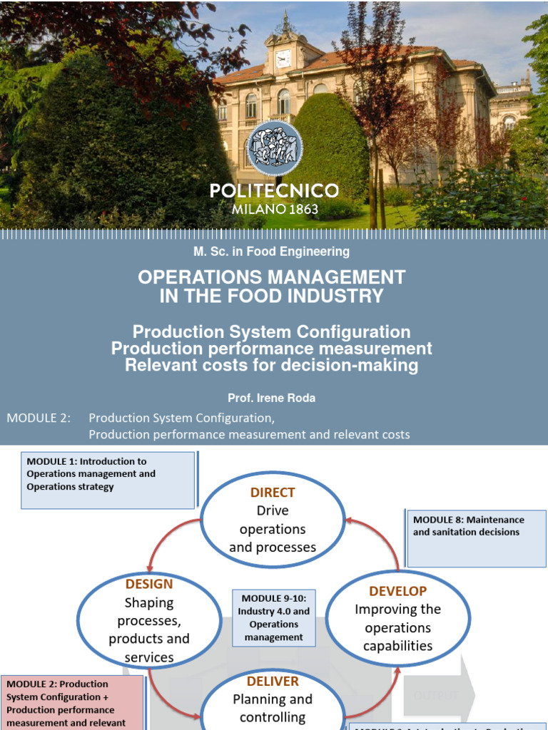 Food Industry Operations Management Guide | PDF | Operations Management ...
