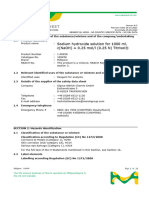 Sodium Hydroxide Safety Data Sheet | PDF | Dangerous Goods | Chemistry