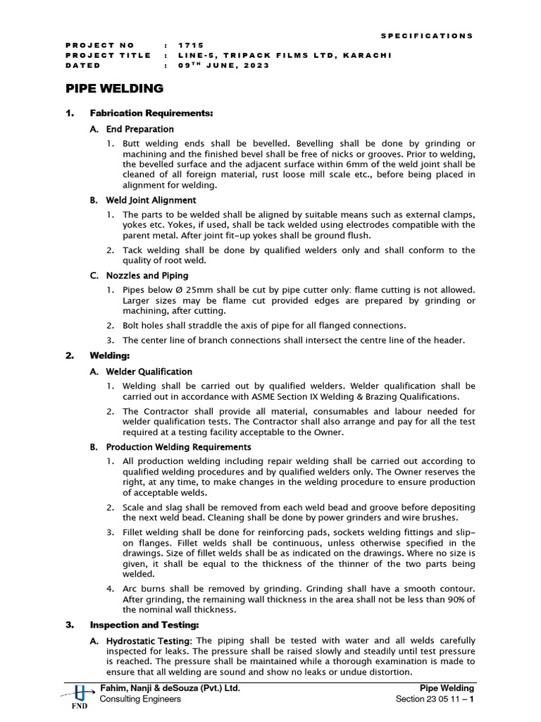 Annexures | PDF | Pipe (Fluid Conveyance) | Construction