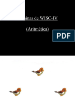 Láminas de WISC-IV (Aritmética)