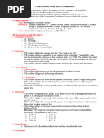 Grade 8 Lesson Plan: Linear Equations | PDF | Equations | Learning