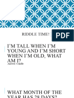 Riddle Time!