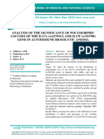 ANALYSIS OF THE SIGNIFICANCE OF POLYMORPHIC LOCUSES OF THE IL17A (rs2275913) AND IL17F (rs763780) GENE IN AUTOIMMUNE HEMOLYTIC ANEMIA