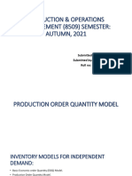 Production & Operations Management Presentation (8509)
