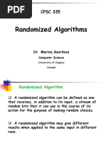 Randomized Algorithms: CPSC 335