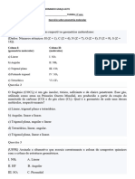 Exercícios Geometria Molecular Sem Gabarito para Imprimir