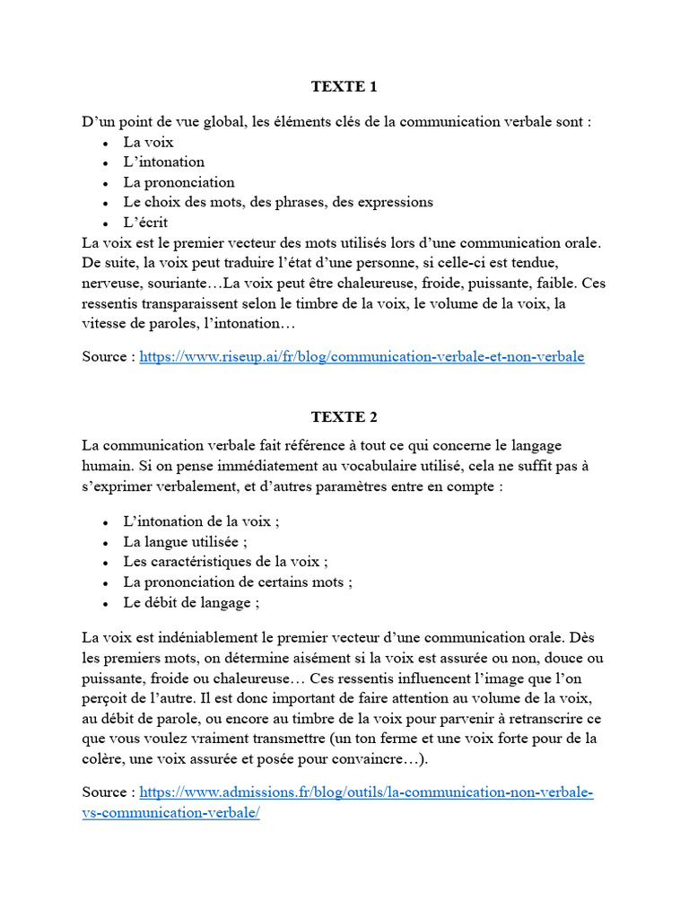 Importance de la Voix en Communication | PDF | la communication | Émotions
