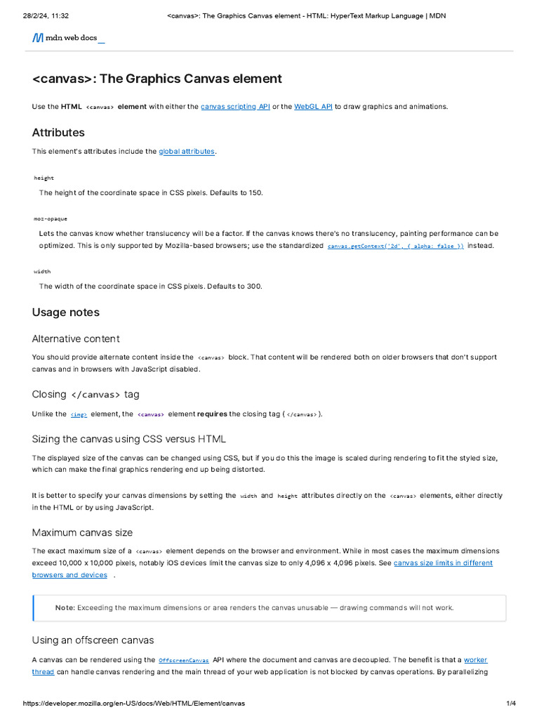 Canvas - The Graphics Canvas Element - HTML - HyperText Markup Language ...