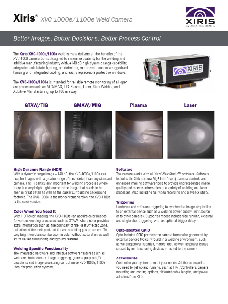 XVC-1x00e Datasheet 20220427 | PDF | Welding | Construction