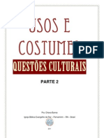 Usos e Costumes - Questões Culturais - Parte 2