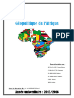 La Geopolitique de L - Afrique Final