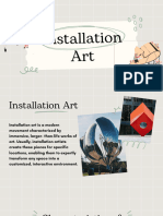 Installation Art Presentation