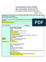 Grade 8 Second Assessment Schedule & Syllabus Outline