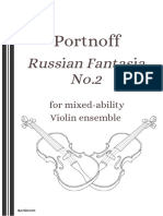 Portnoff Russian Fantasia No 2 Violin Ensemble