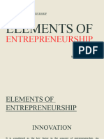 Elements of Entrepreneurship