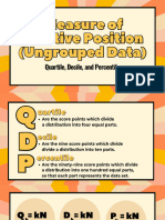 Measures of Relative Position (Ungrouped Data) 