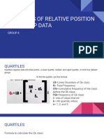 Measures of Relative Position For Group Data
