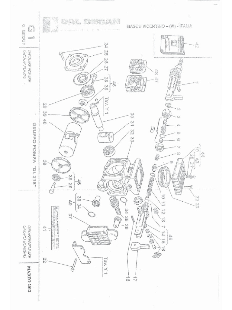 DL218 Pump Parts | PDF