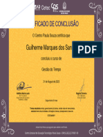 GT - Certificado Gestão de Tempo