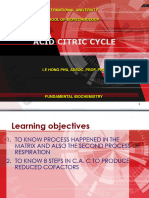 Lecture 5 Citric Acid Cycle