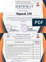 Mujaenah, S.PD - SERTIFIKAT 32 JP KKG GUGUS III BULAN JANUARI 2024