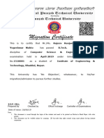 Yugeshwar Mahto Has Passed B.Tech. Degree in The Computer Science & Engineering April-2019