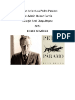 Informe de Lectura Pedro Paramoo
