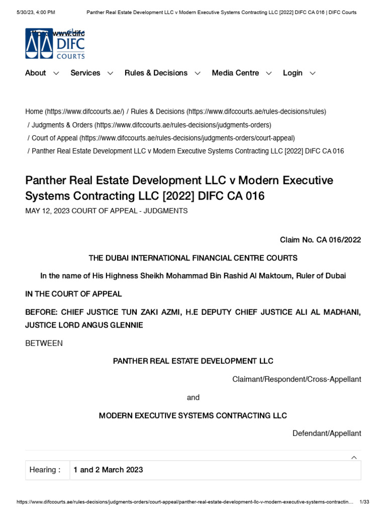 Panther Real Estate Development LLC V Modern Executive Systems