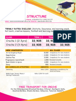 KJS Creche Fees Structures 2021