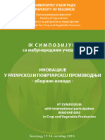 2019 Zbornik Izvoda IX INOVACIJE U Ratarskoj I Povrtarskoj Proizvodnji