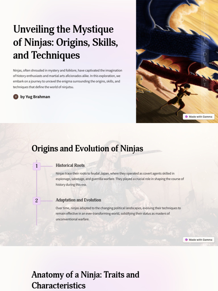 Unveiling The Mystique of Ninjas Origins Skills and Techniques | PDF ...