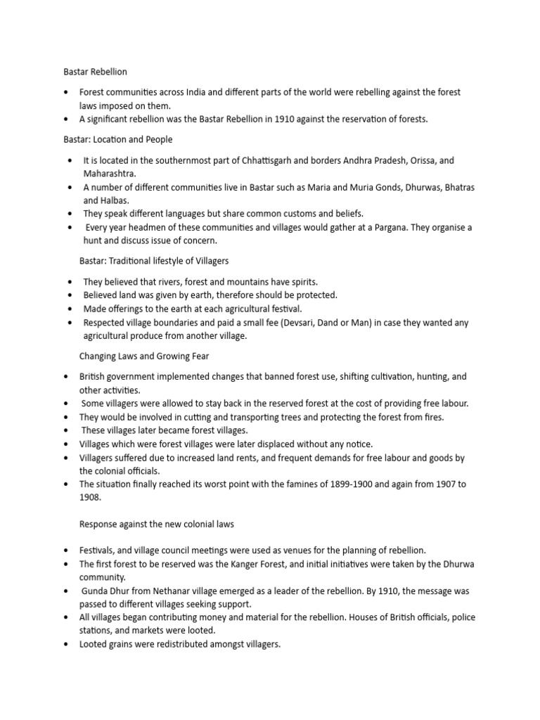 Bastar Rebellion PDF