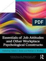 (Essentials of Industrial and Organizational Psychology) Valerie I. Sessa and Nathan A. Bowling - Essentials of Job Attitudes and Other Workplace Psychological Constructs-Routledge (2020)