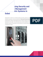 Revolutionizing Security and Attendance Management With Biometric Systems in Dubai