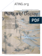 On Curating Issue 22 Politics of Display