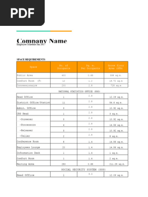 Employee shift schedule