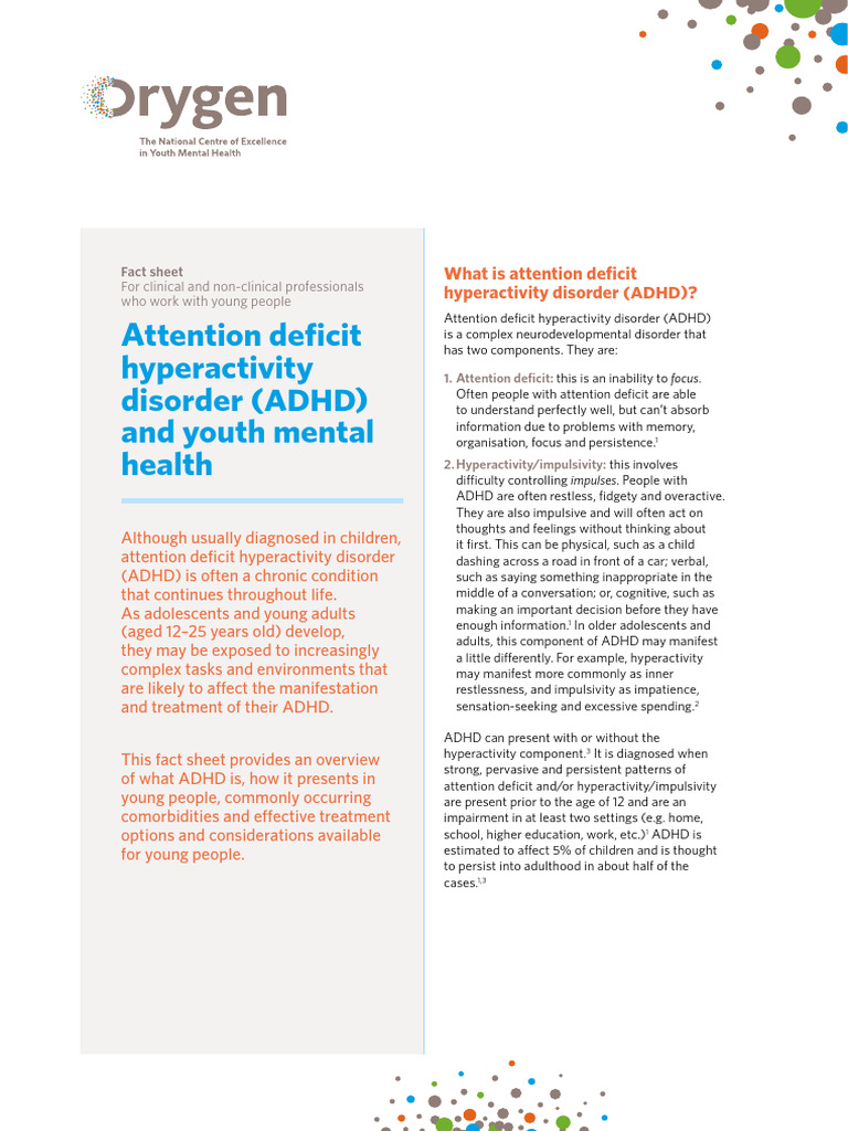 Adhd fact sheet download free pdf attention deficit hyperactivity