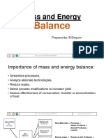 ABE 143 Mass and Energy Balance