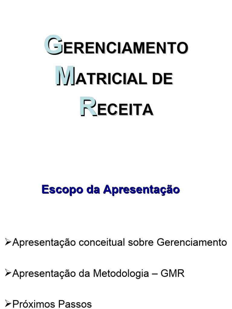 Metodologia GMR no Gerenciamento Matricial | PDF | Leite | Orçamento